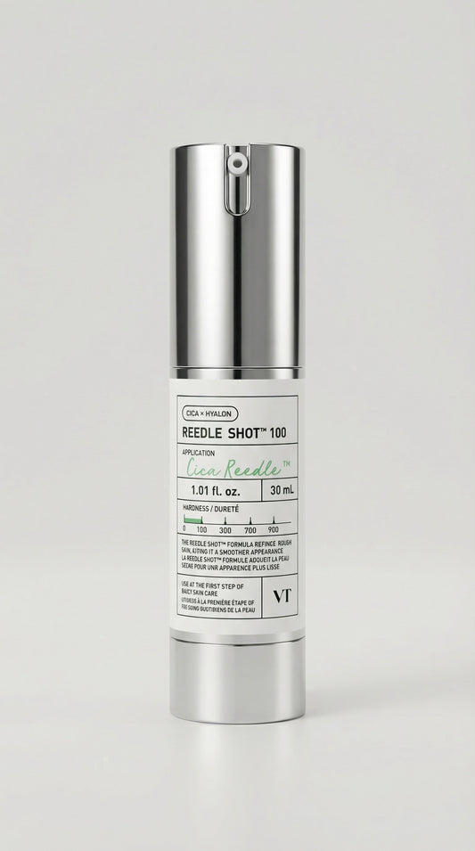 VT Reedle shot 100 Microneedling Serum Centella Asiatica. 50 ml Bottle and 30 ml Bottle