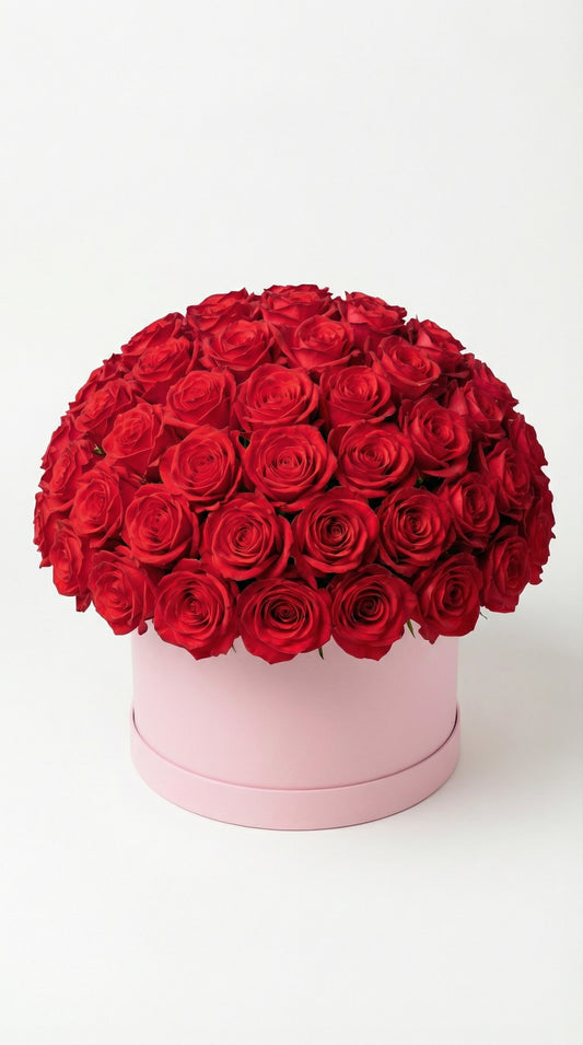 RED LOVE - 48 Premium Rose Bouquet. Free delivery Montréal, Rive-Nord, Rive-Sud